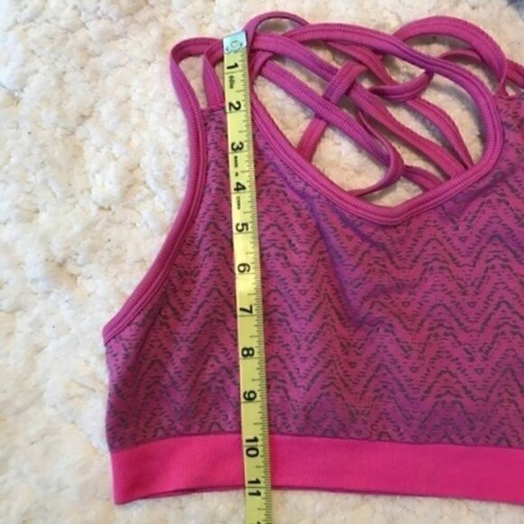 FORM FOCUS:Pink Criss-Cross Detailed Back Bra M/L - Picture 7 of 8